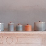 jars on mantlepiece