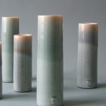 orange tip vases