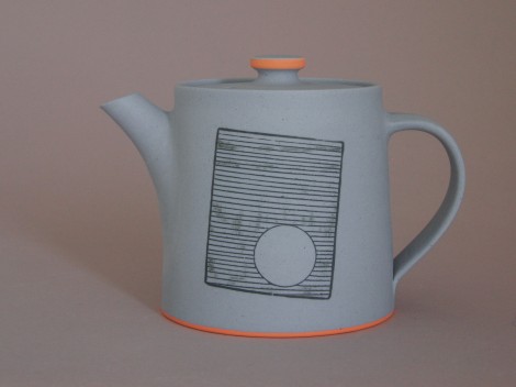 james and tilla waters unglazed teapot