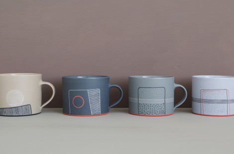 coloured small breakfast mugs james and tilla waters