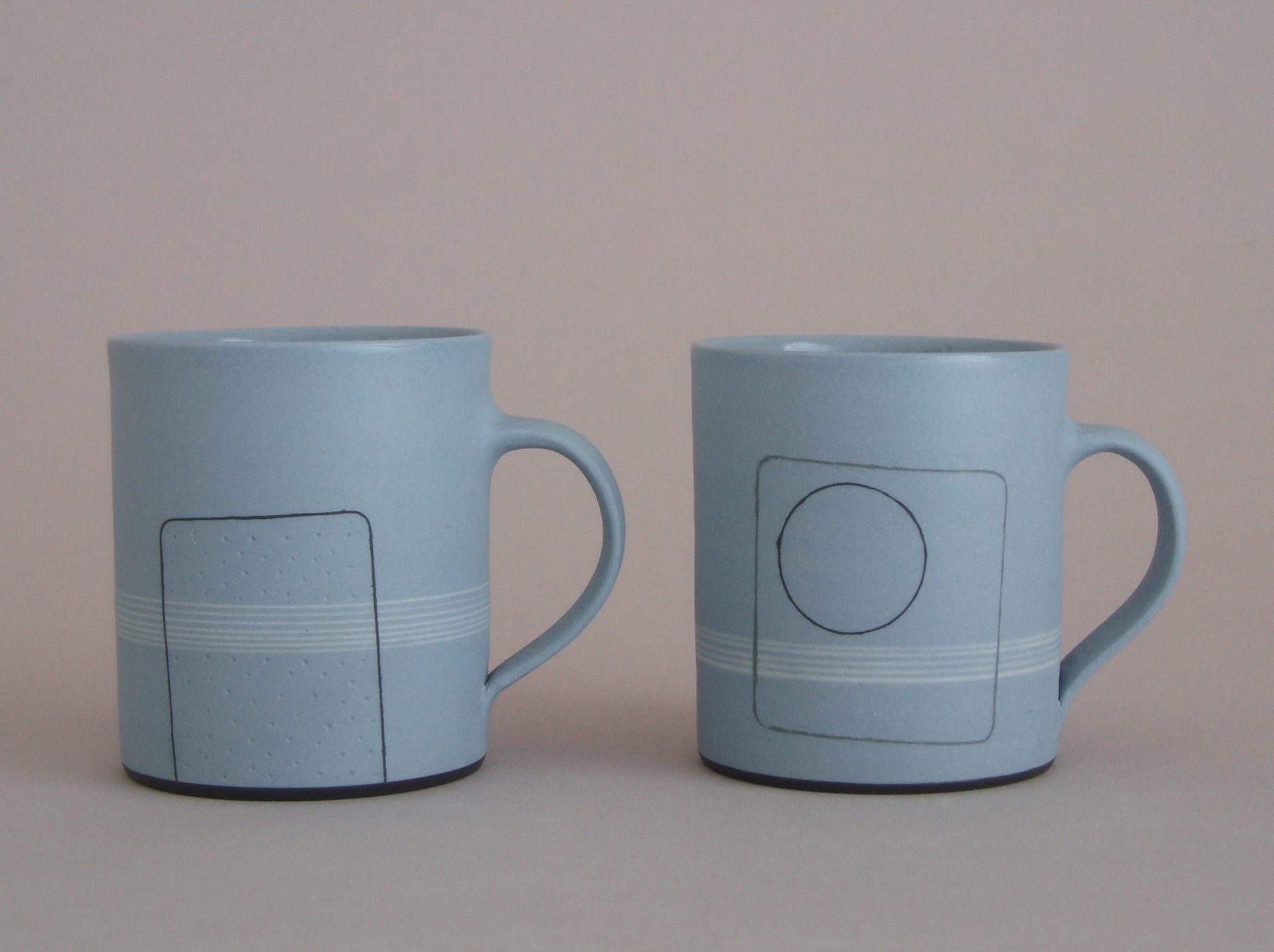 hand made thrown porcelain coffee cup mug