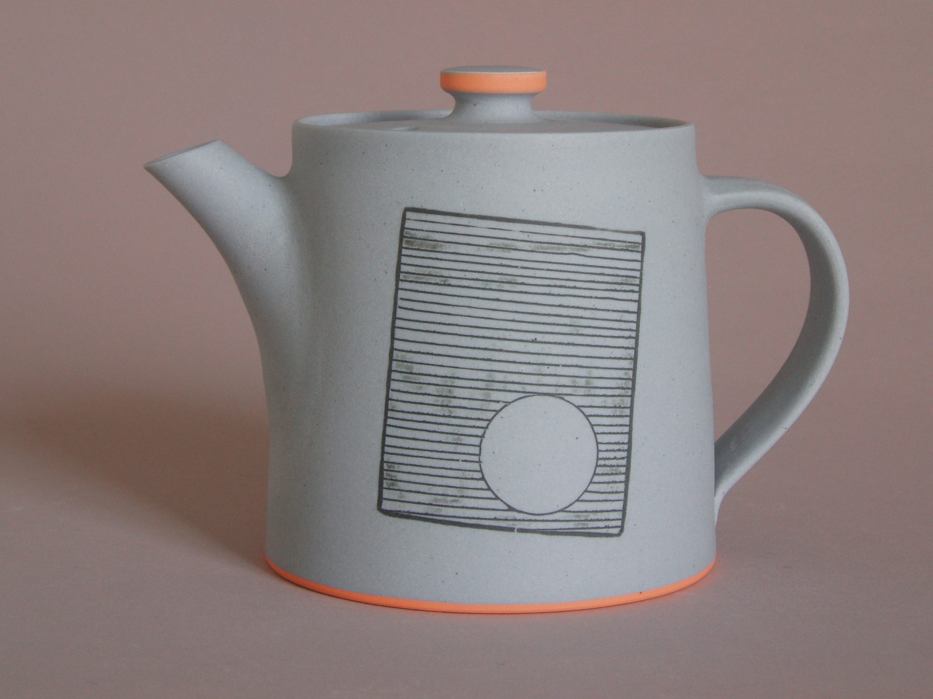 unglazed teapot by James and Tilla Waters