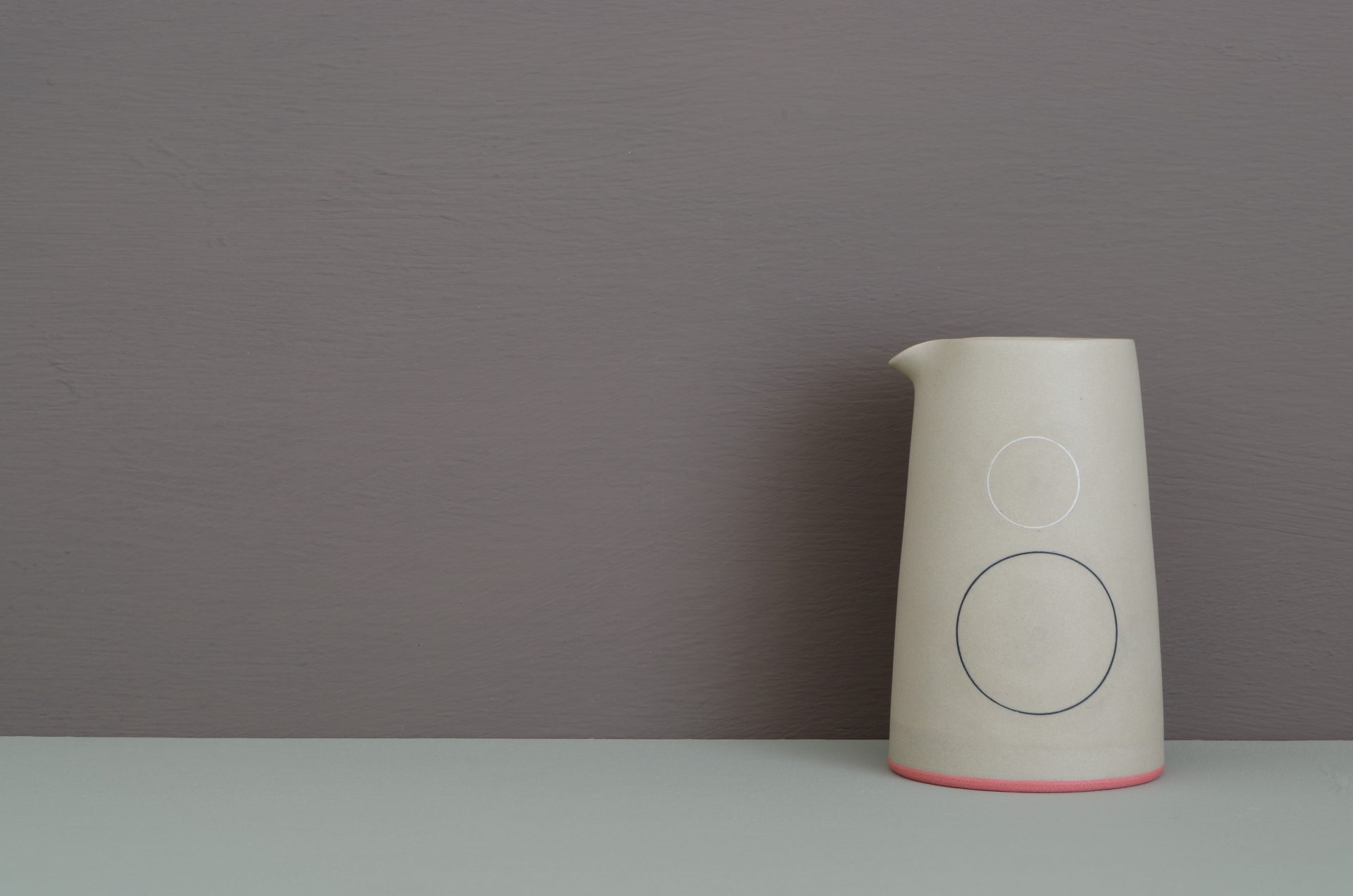 unglazed pourer by James and Tilla Waters