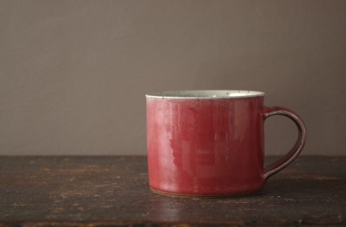 red low coffee cup