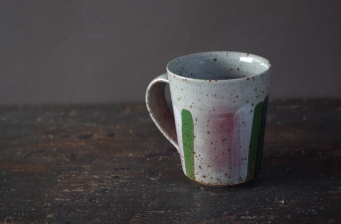 decorated flared coffee cup (130ml) #3