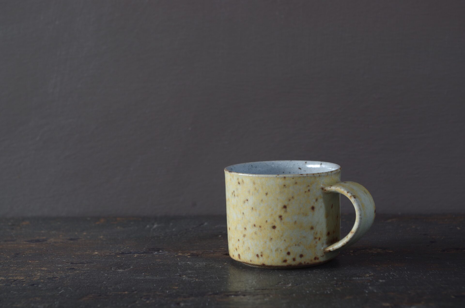 soft yellow espresso cup