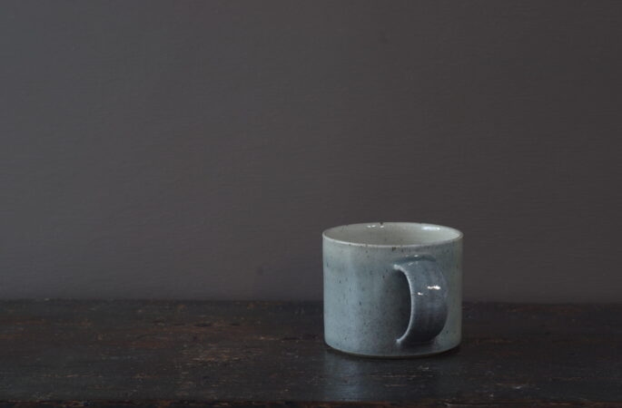 grey breakfast mug