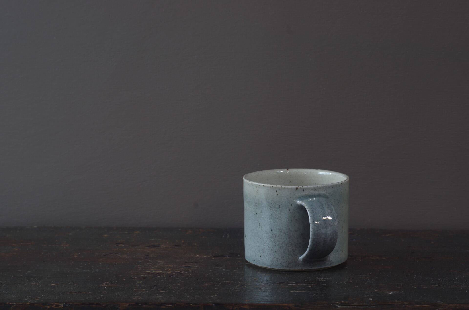 grey breakfast mug
